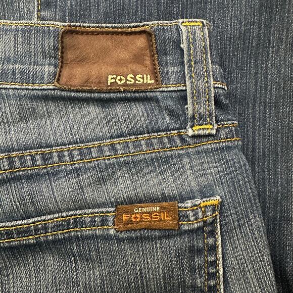 Fossil Slim Bootcut Jeans Women's Size 26 Medium Wash Denim Stretch - Picture 5 of 7